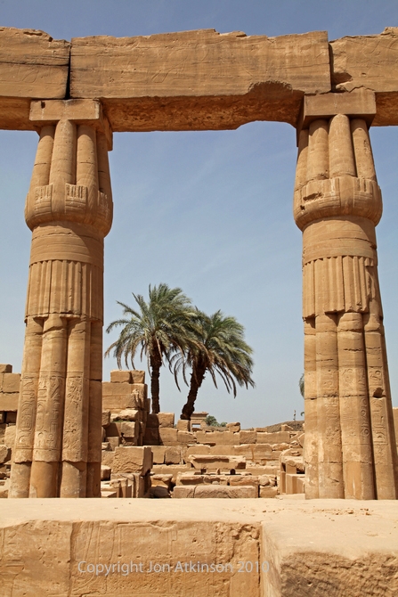 Papyrus Capital Colonnade, Karnak Temple Complex